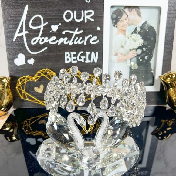 Statement Bridal Headband, Silver Crystal Headpiece, Wedding Hair Accessory